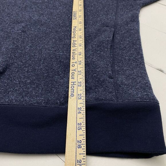 J. Crew The Sporting Life Men's Medium Heather Blue Quarter Zip Fleece Pullover - Picture 9 of 10